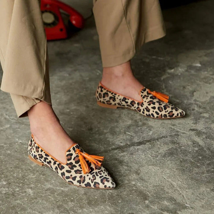 Pascaline | Leoparda Penny Loafers