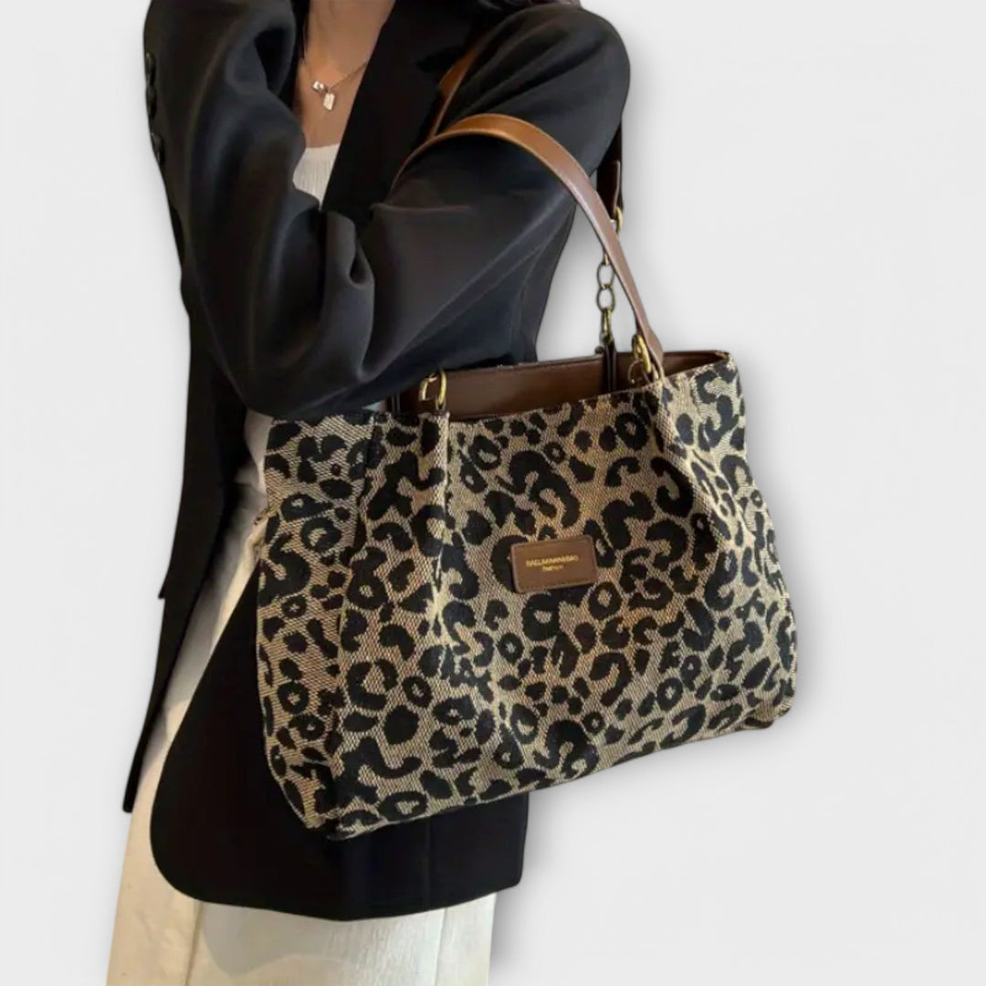 Nerissa | Leoparda Kanvas Tote