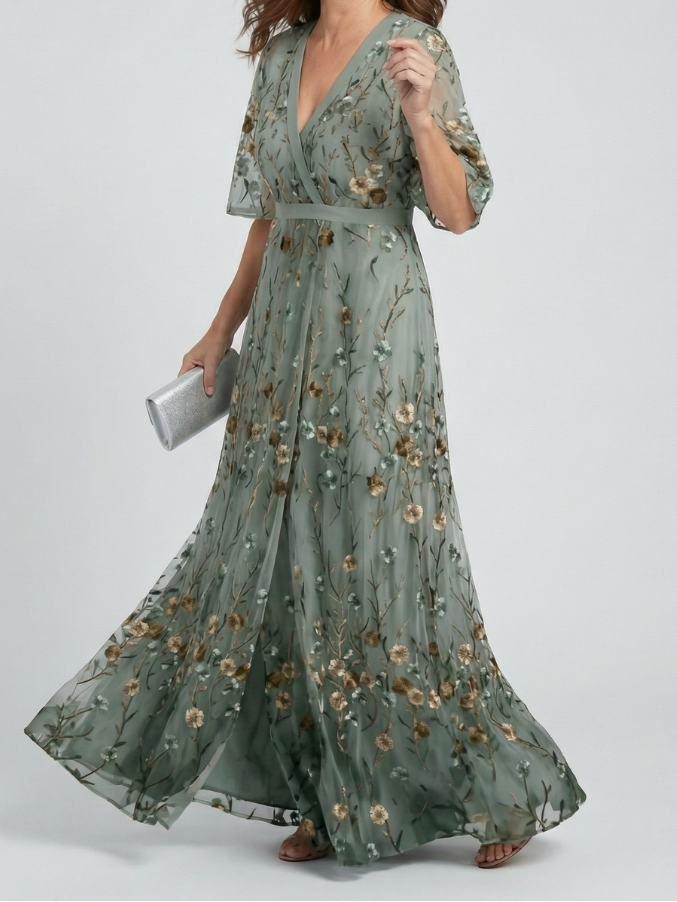 Celestine | Halter Bloom Flow Maxi Kleita