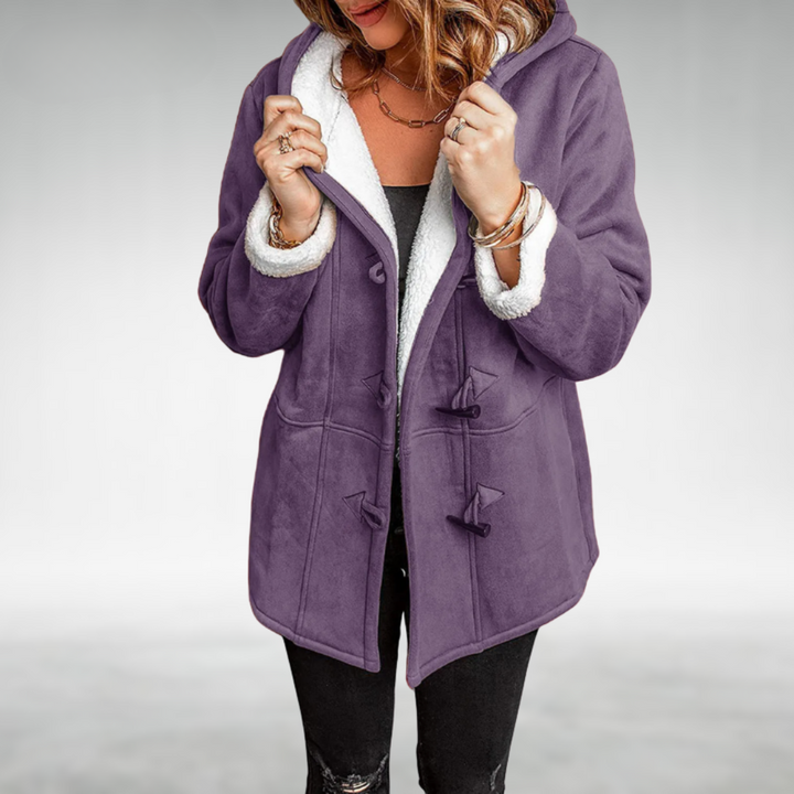 Clementine | Izsmalcināta Fleece oderēta Ziemas Manteļa