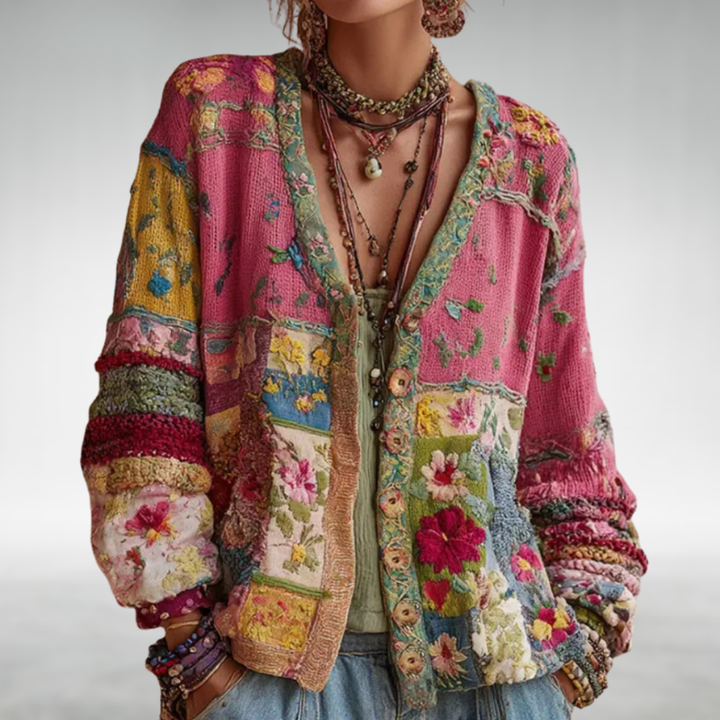 LĪVA  | Boho stila adīta jaka