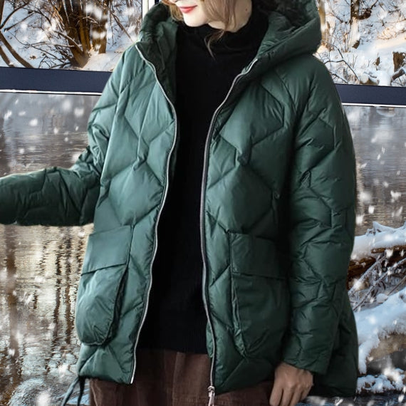 Zelmāra | Eleganta ziemas jaka ar kapuci