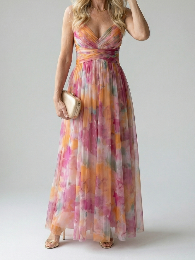 Sidonie | Mīkstais Wrap Maxi Kleita