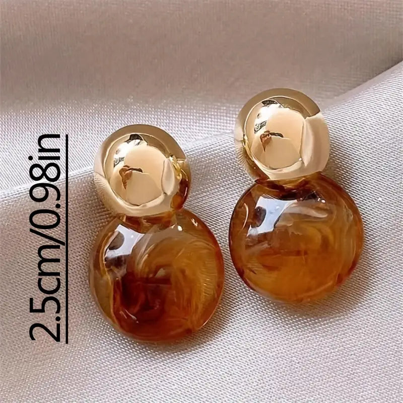 Aurélie Amber Pilienu Earrings | Zeltaini
