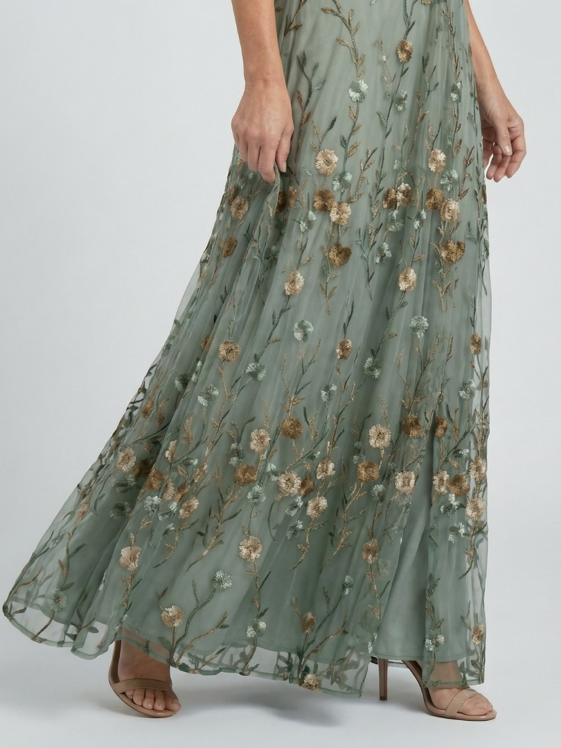 Manon | Halter Bloom Flow Maxi Kleita