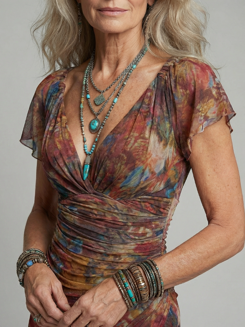 Florentine | Klusa Haltera Midi Kleita