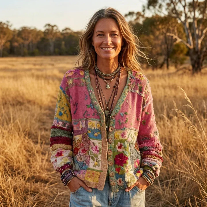 LĪVA  | Boho stila adīta jaka