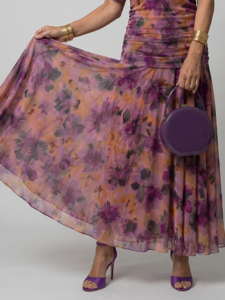 Eulalie | Off Shoulder Flow Midi Kleita