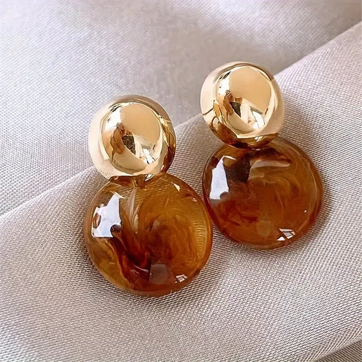 Aurélie Amber Pilienu Earrings | Zeltaini