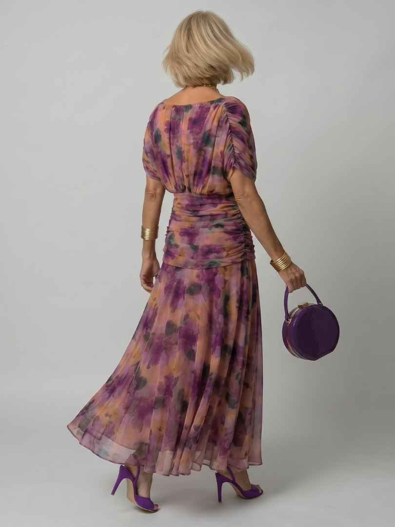 Eulalie | Off Shoulder Flow Midi Kleita