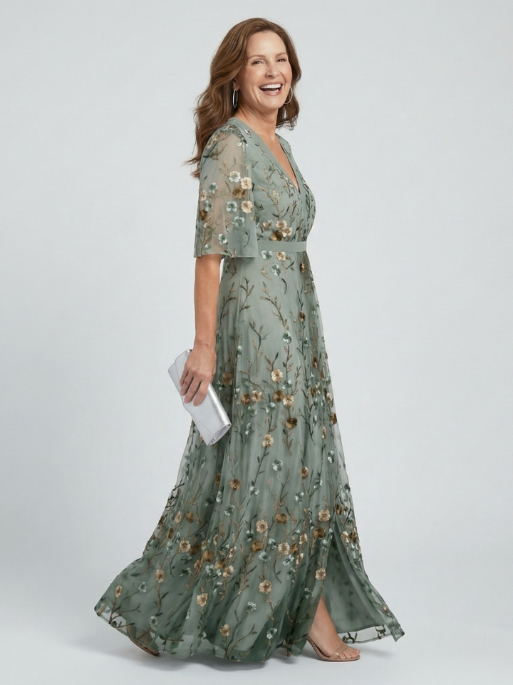 Celestine | Halter Bloom Flow Maxi Kleita
