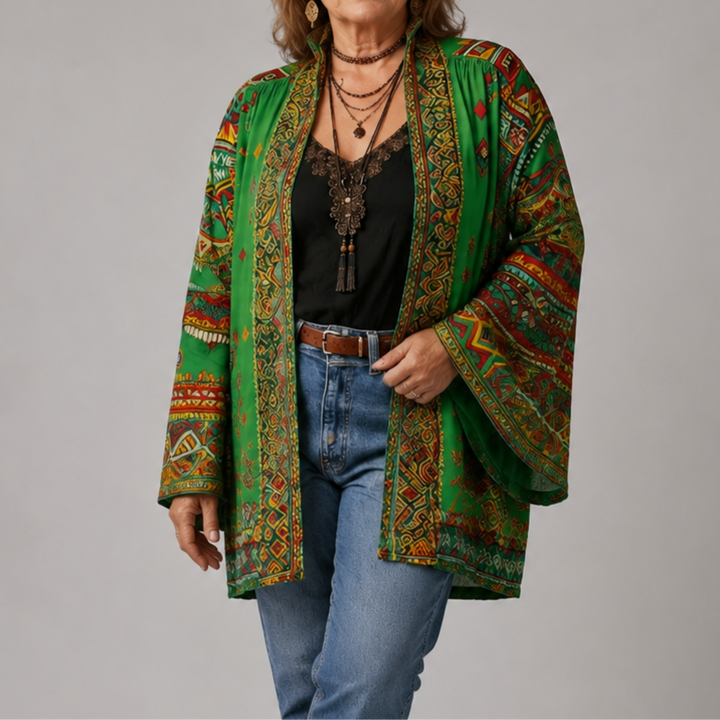 IEVA | BOHO STILA KIMONO JAKA AR IZŠUVUMU