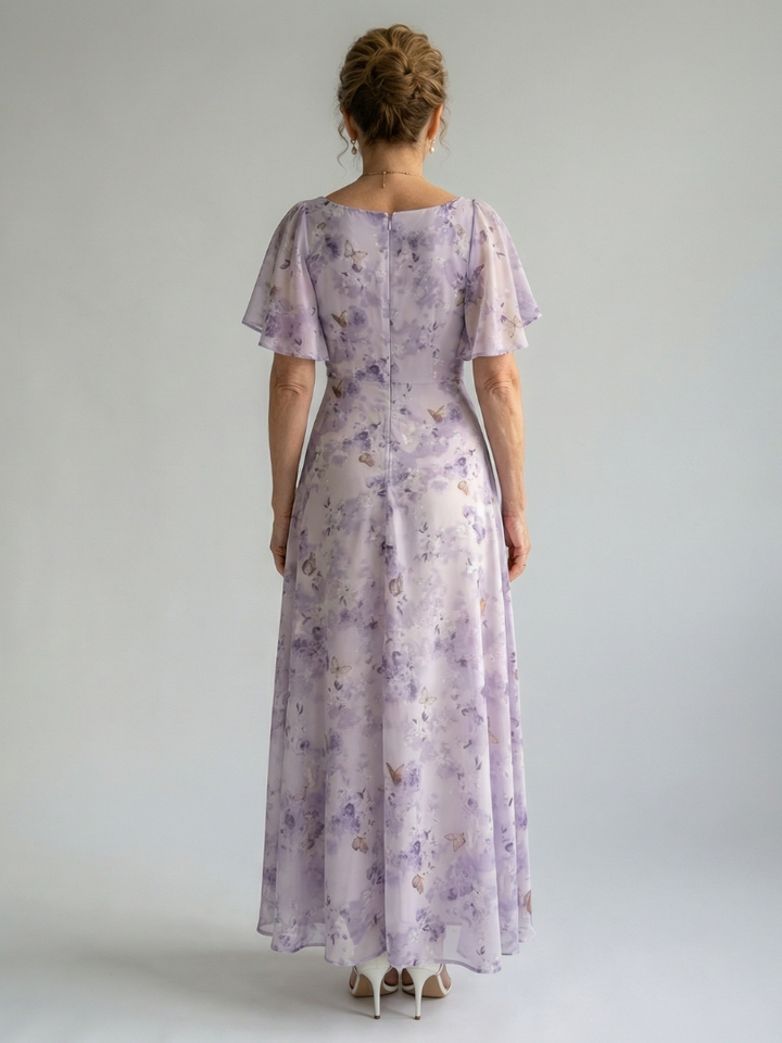 Praline | Flutter piedurkņu midi kleita