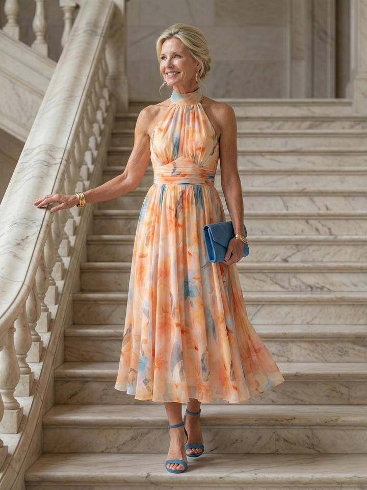 Julienne | Mīksta halter midi kleita