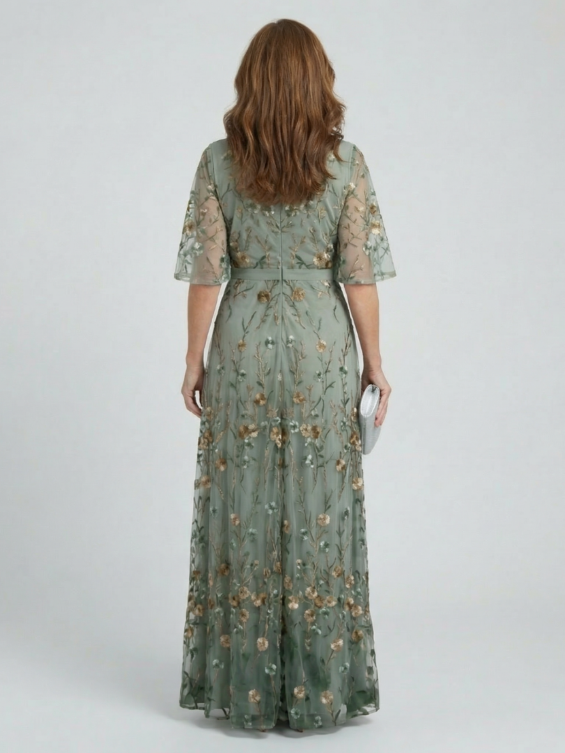 Manon | Halter Bloom Flow Maxi Kleita