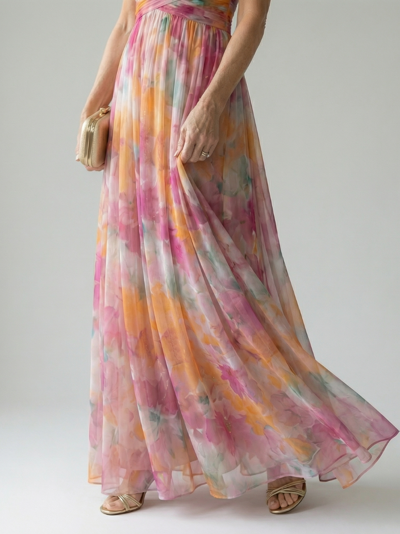 Sidonie | Mīkstais Wrap Maxi Kleita