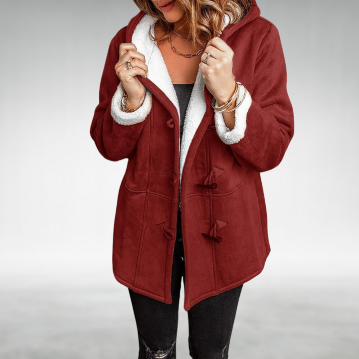 Clementine | Izsmalcināta Fleece oderēta Ziemas Manteļa