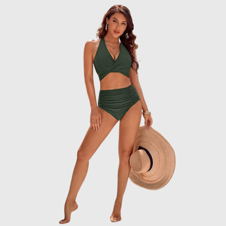 Petronille | Elegants Augstas Jostas Bikini Komplekts