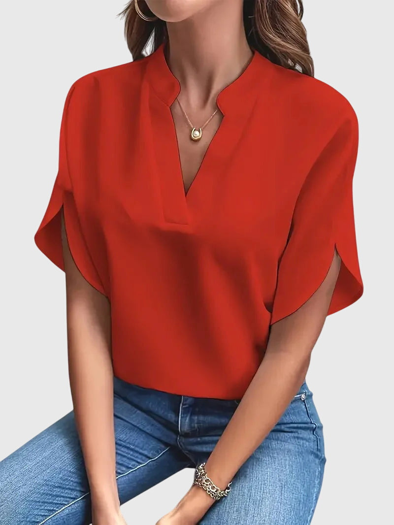 Malorie | Mīksta un Eleganta V-Veida Krekls