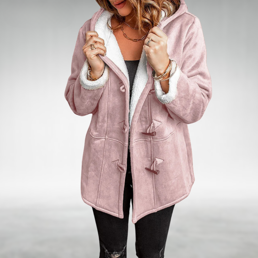 Clementine | Izsmalcināta Fleece oderēta Ziemas Manteļa