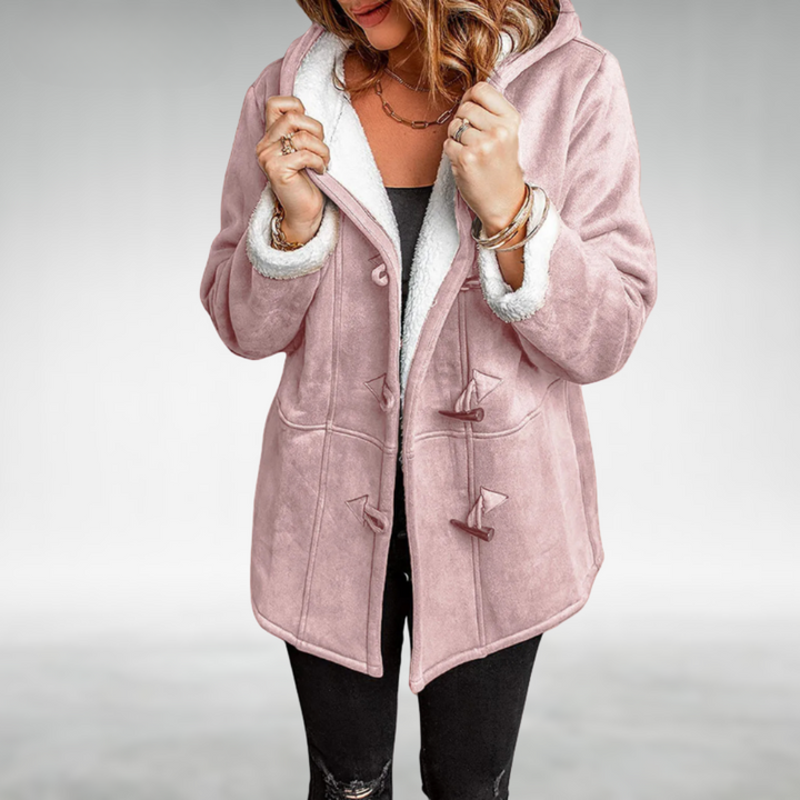 Clementine | Izsmalcināta Fleece oderēta Ziemas Manteļa