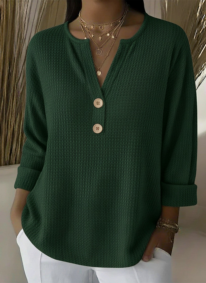 Inta | Tops ar Henley pogām