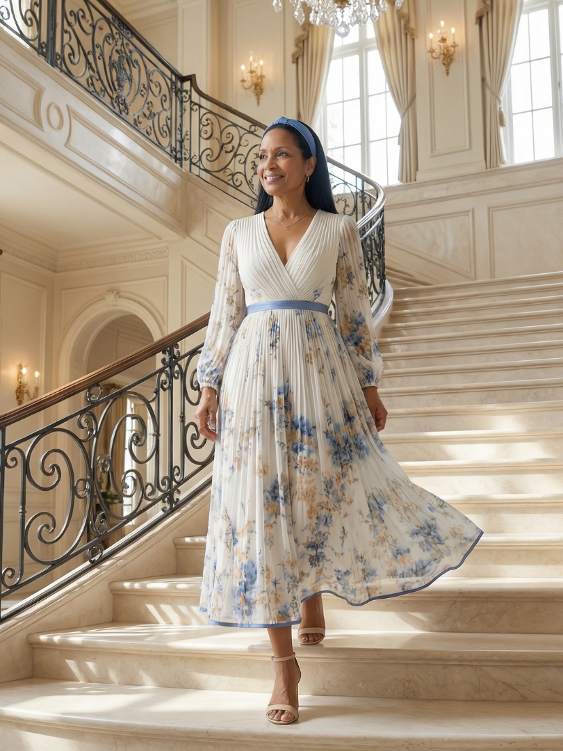 Eloane | Plepota Wrap Midi Kleita