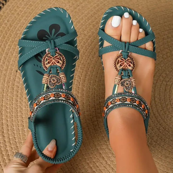 Lyonelle – Ortopēdiskie Sandales Ibizā Stilā Komfortam un Elegancei