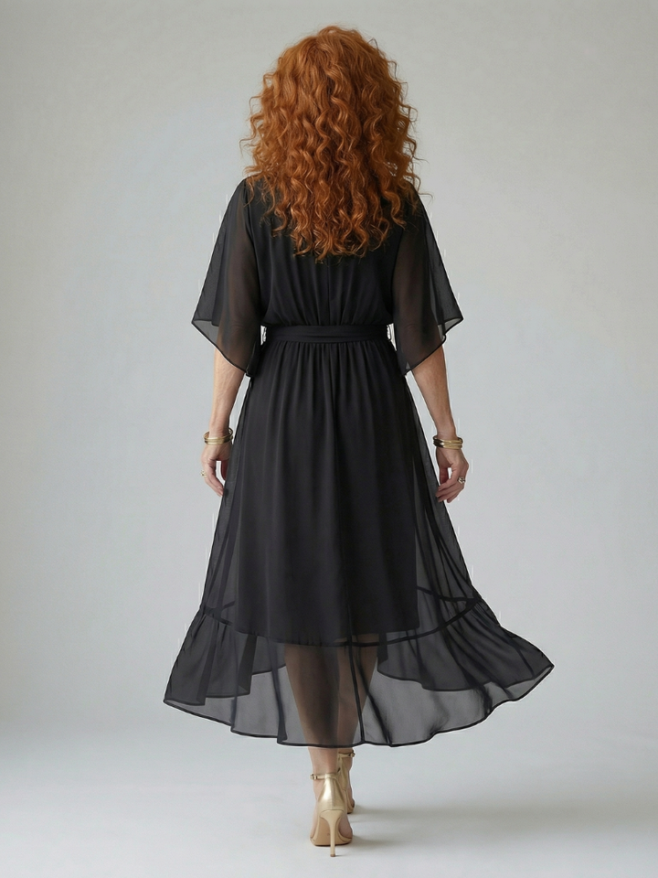 Ciel | Gaismas drapēta midi kleita