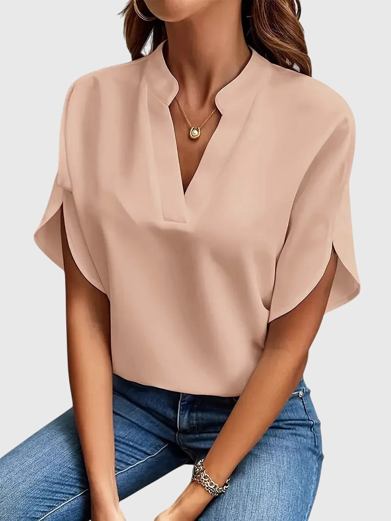 Malorie | Mīksta un Eleganta V-Veida Krekls