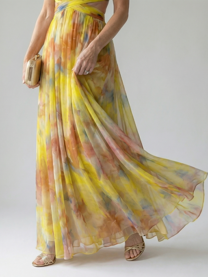 Sidonie | Mīkstais Wrap Maxi Kleita