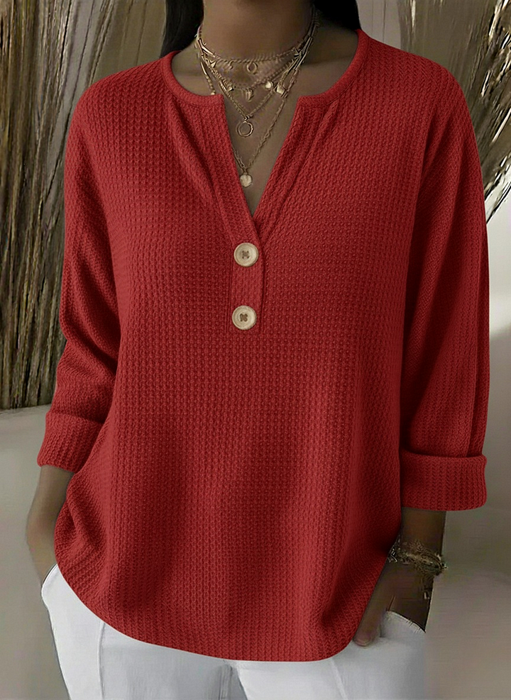 Inta | Tops ar Henley pogām