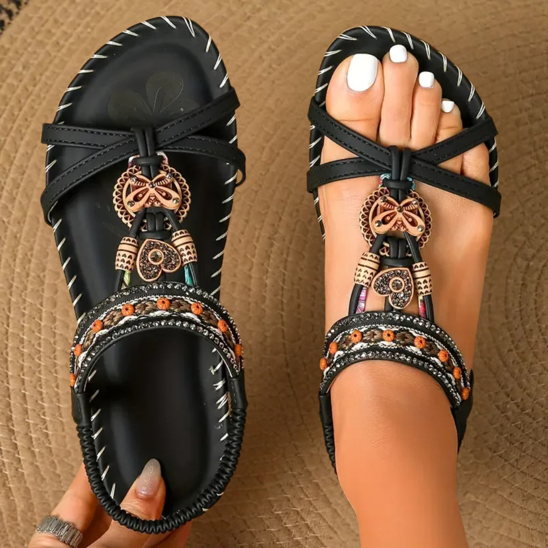 Lyonelle – Ortopēdiskie Sandales Ibizā Stilā Komfortam un Elegancei