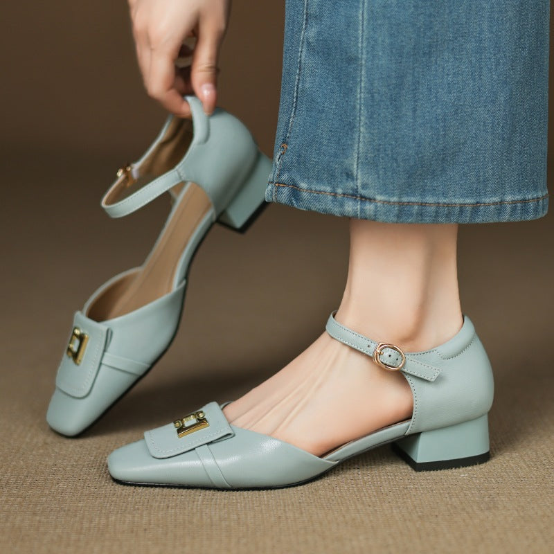 Lilette Buckle Ādas Mary-Janes