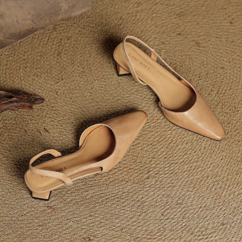 Malia Ādas Slingback Kurpes
