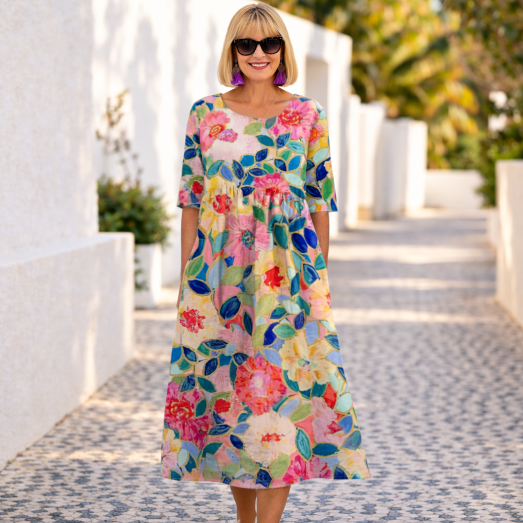 Tatienne | Ziedu Kleita ar Vasaras Noskaņu