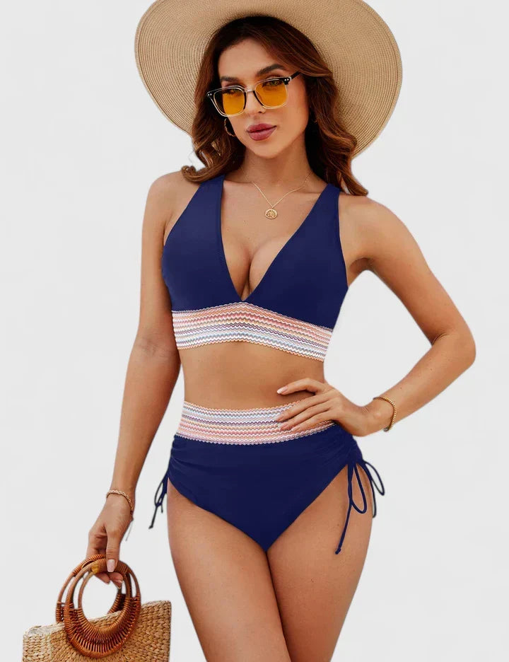 Baptistine | Elegants augstās jostas bikini komplekts