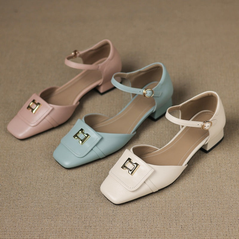 Lilette Buckle Ādas Mary-Janes
