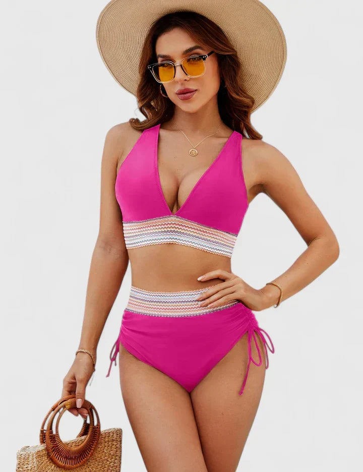 Baptistine | Elegants augstās jostas bikini komplekts