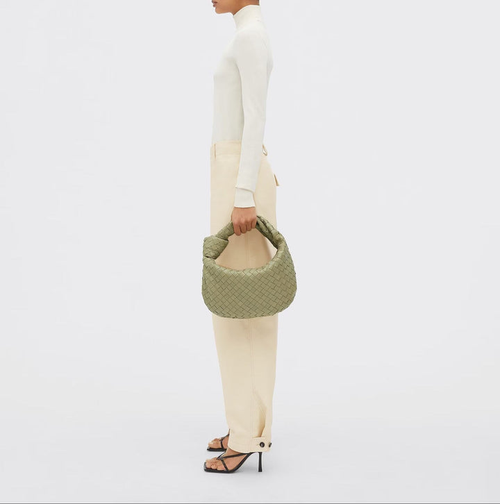 Annick | Elegants Roku Darbs Ādas Tote Soma