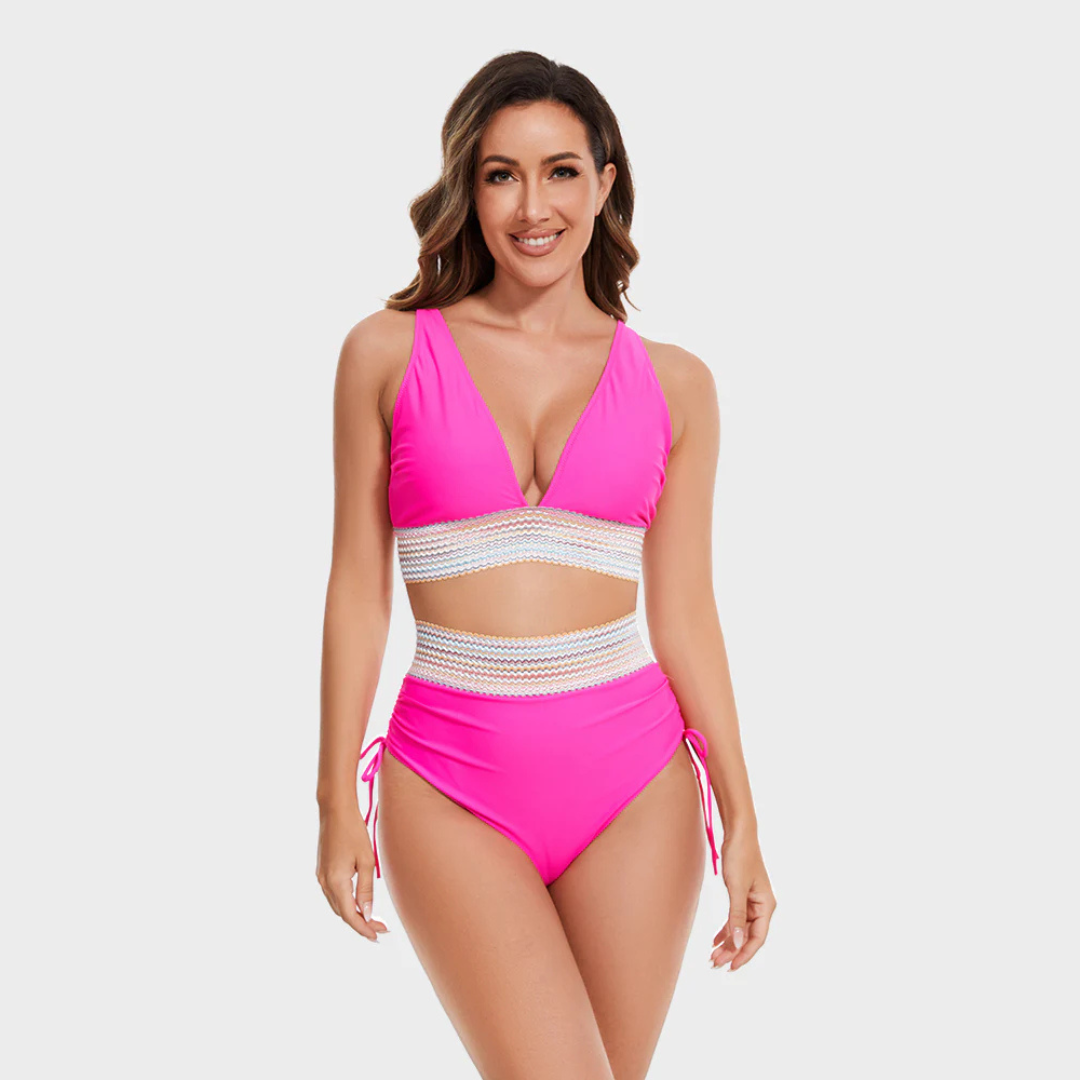 Baptistine | Elegants augstās jostas bikini komplekts