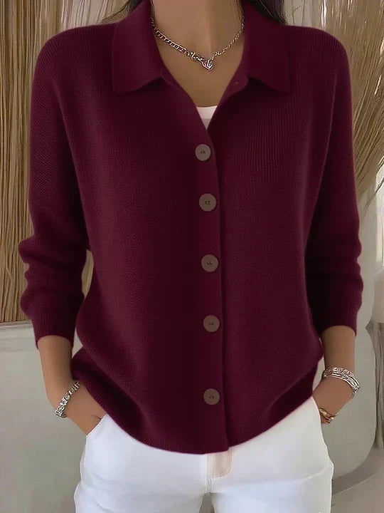 Vaidelote | Veste ar apkakli un pogu aizdari priekšpusē