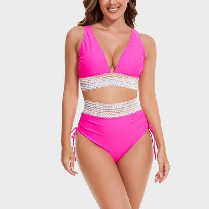 Baptistine | Elegants augstās jostas bikini komplekts