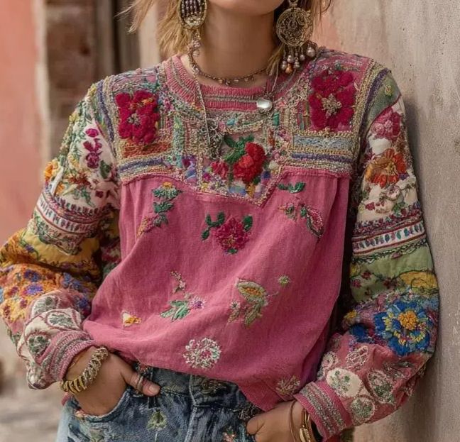 Tiziana | Boho Adītais Džemperis