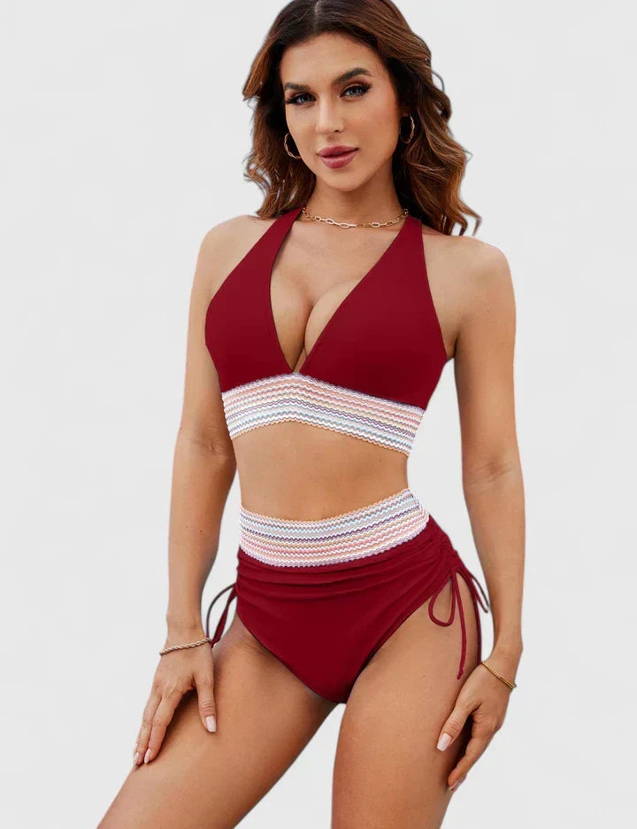 Baptistine | Elegants augstās jostas bikini komplekts