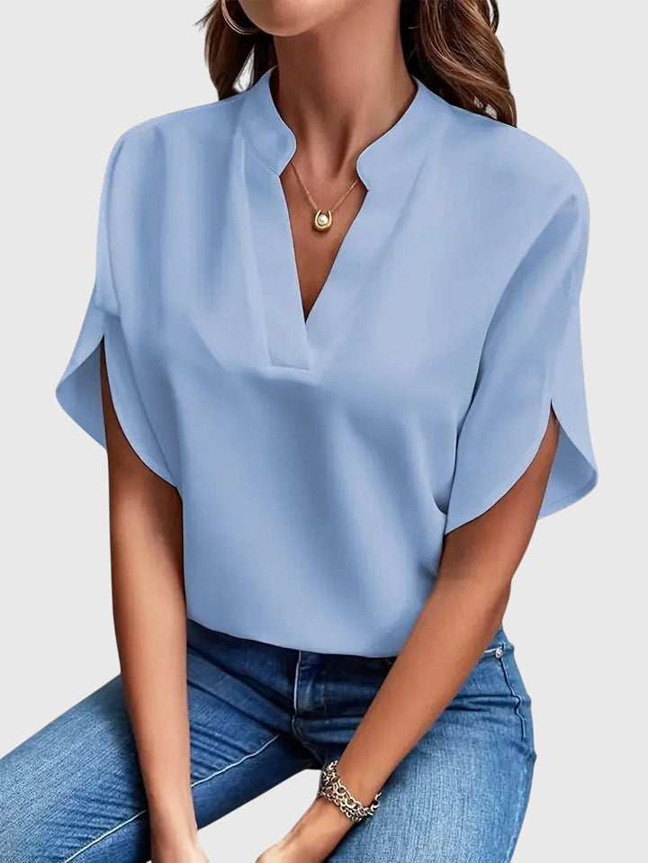 Malorie | Mīksta un Eleganta V-Veida Krekls