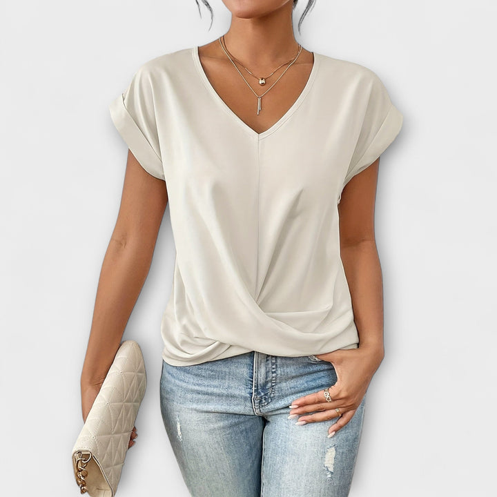 Nadia | Elegants V-veida Top