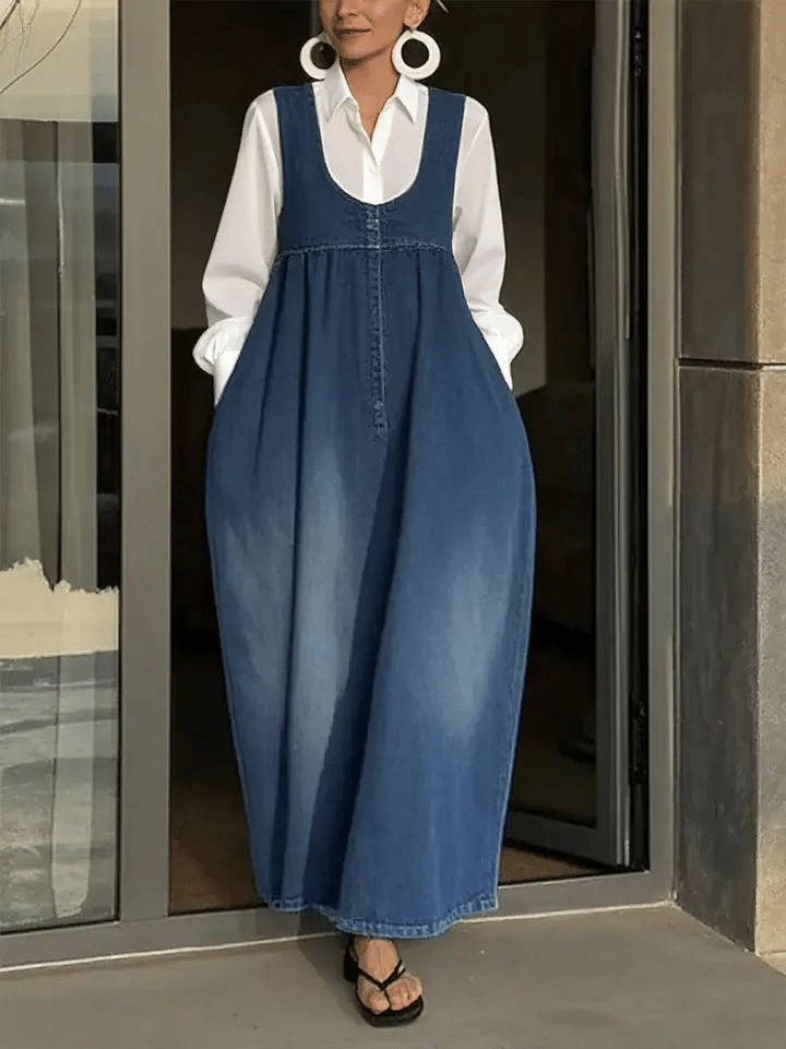 Capucine | Brīva Denima Vestes Kleita
