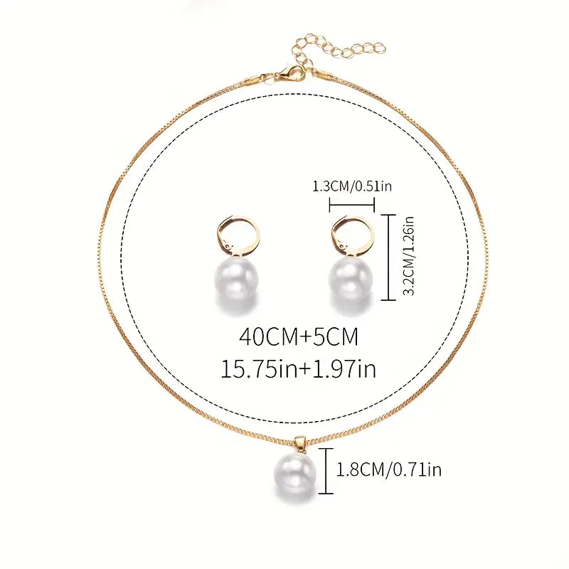 Zelta Pērļu Rotaslietu Komplekts | Elegants Zelta Dizains