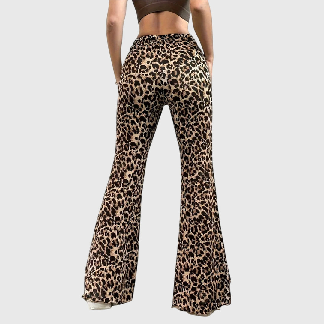 Madeleine | Leoparda Bootcut Bikses